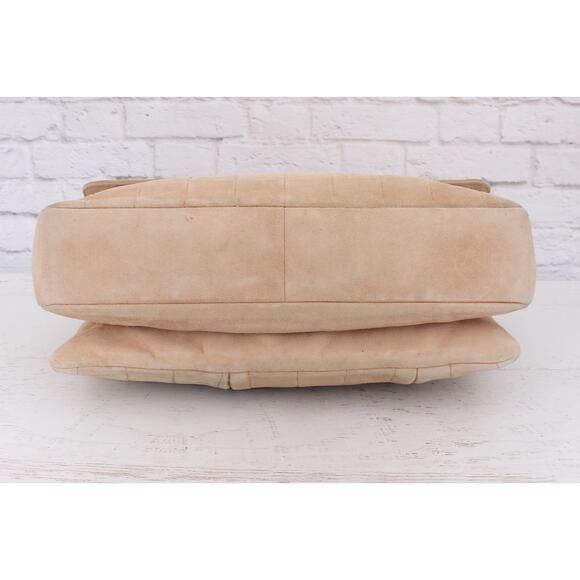 Chanel Chocolate Bar Reissue Multi Pocket Beige Suede Shoulder Crossbody A3212 - Picture 12 of 12